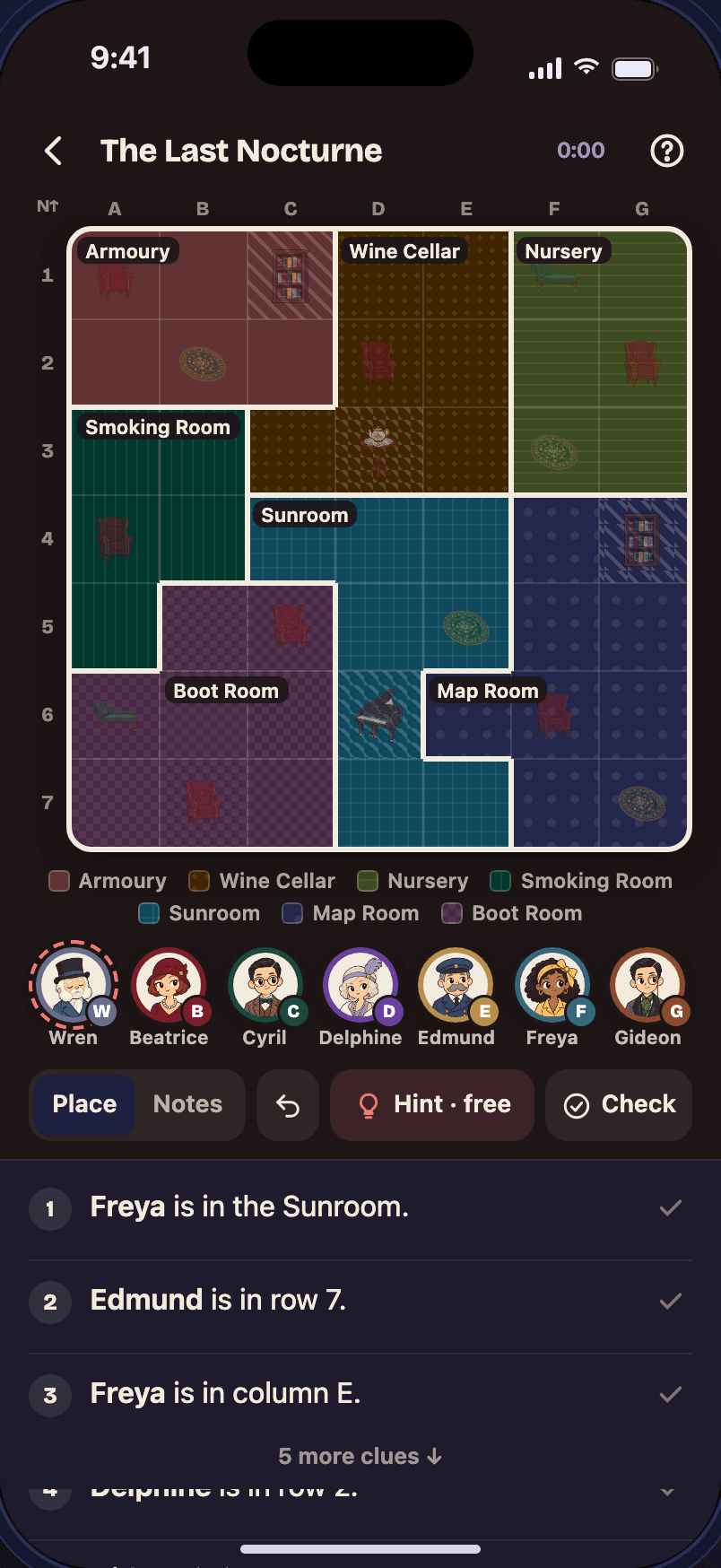 Ashcombe Manor case in dark mode